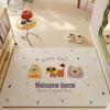 Cute Cartoon Non-Slip Entrance Mat - Dirt-Resistant, Cuttable Coil Design