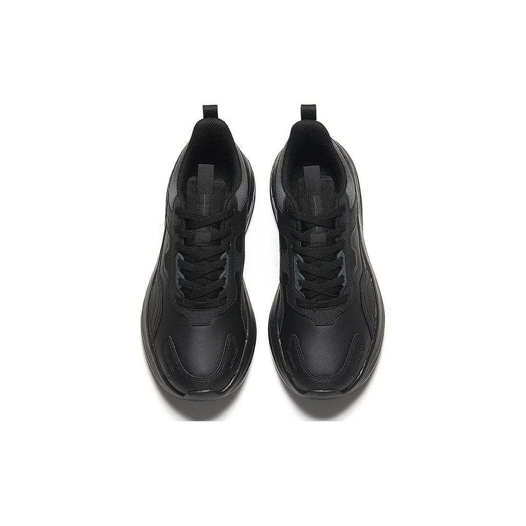 Anta Comfortable Non-Slip Wear-Resistant Low-Top Running Shoes Men Sneakers Black 912345579-5