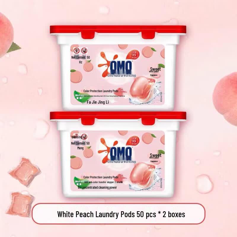 OMO Peach Blossom 3-in-1 Laundry Pods