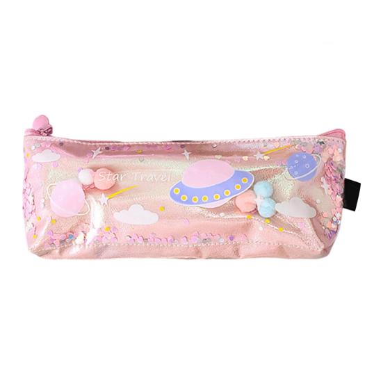 Pencil Case Rectangular Waterproof Stationery Bag with Multiple Compartments Pencil Pouch for Pens Erasers Rulers School Office Supplies