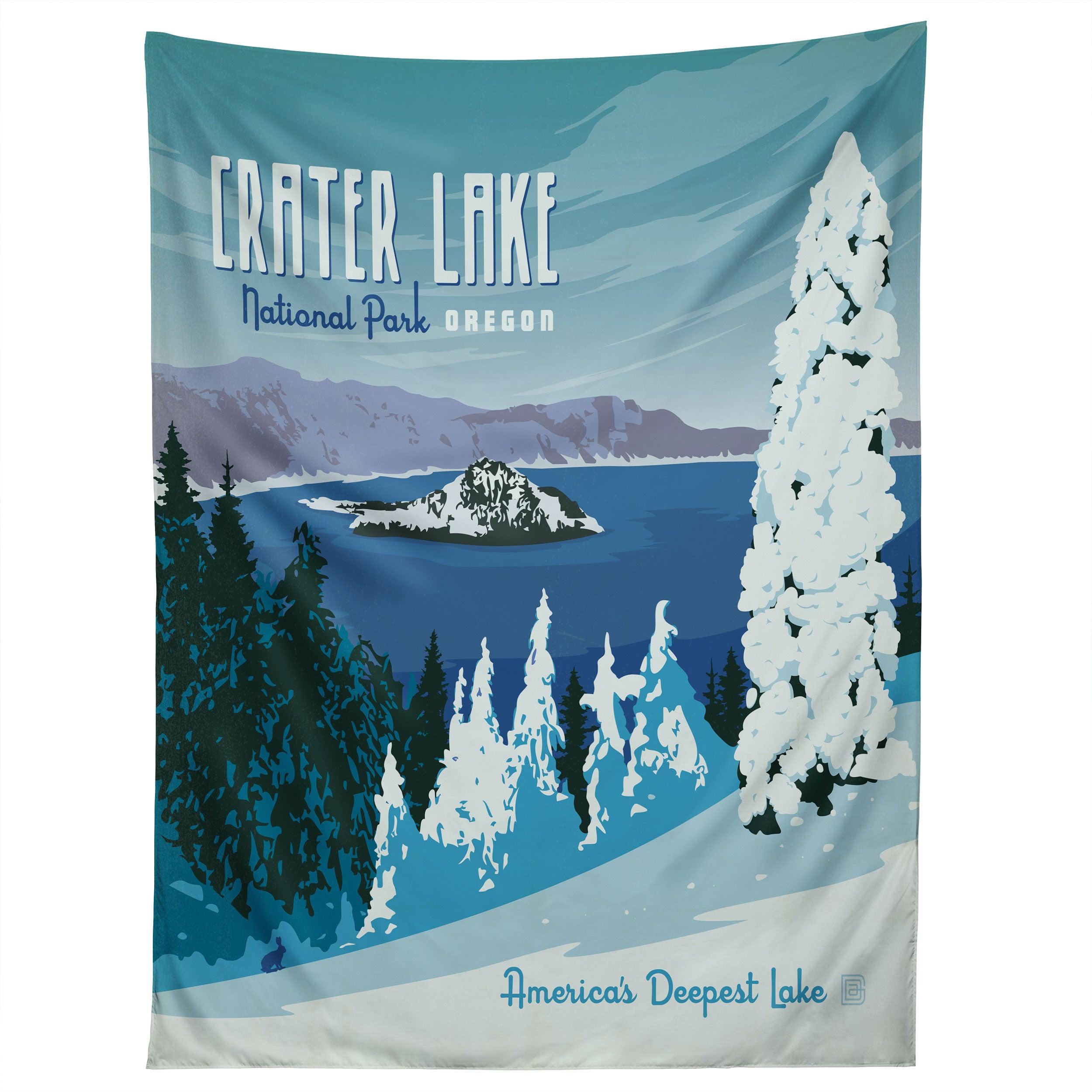 CRATER LAKE NATIONAL PARK tapestry 75x100