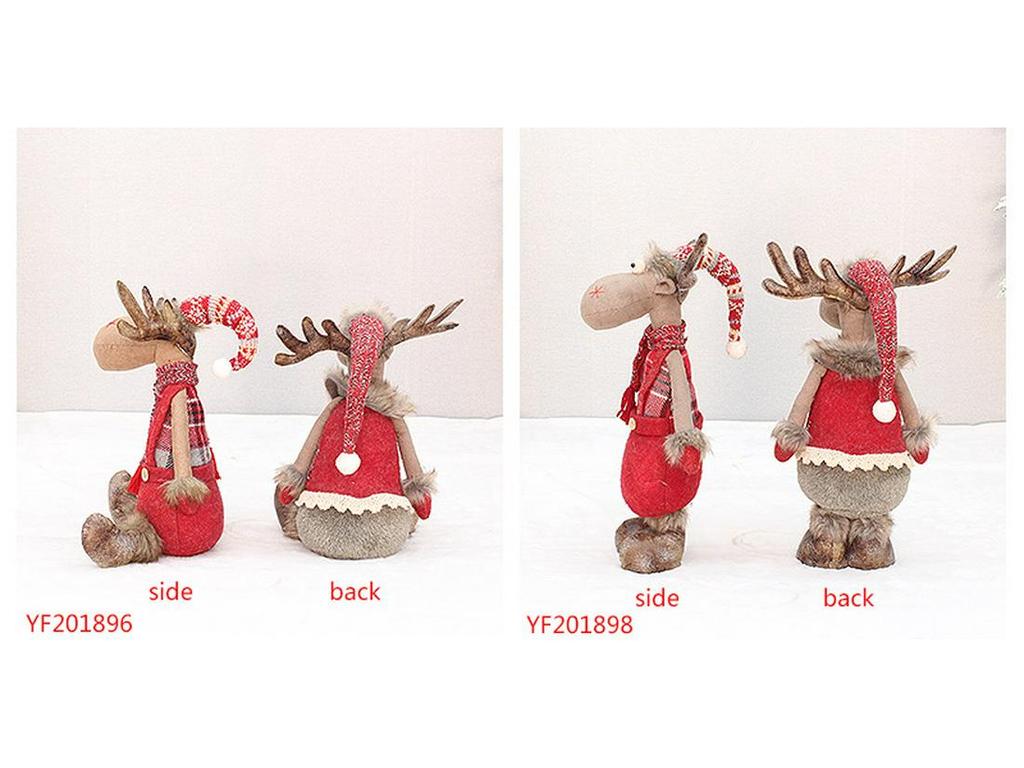 Rotes Teleskop Rentier Plüschtier Weihnachtsornament