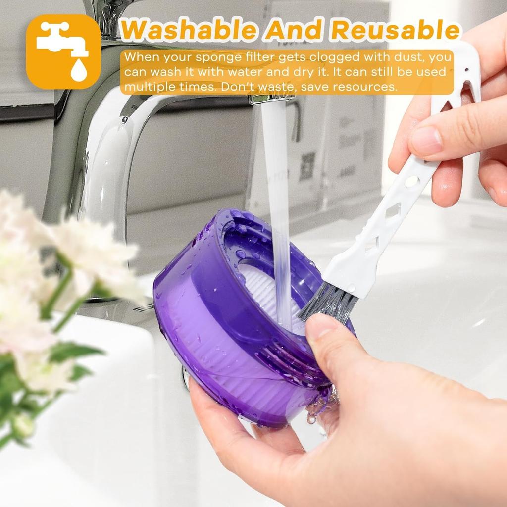 2Pack Upgraded V8 Star Pre-Filters and Post Filters for Dyson V8 Origin Animal Handheld Cordless Stick Vacuum Cleaner New Version SV10 SV25 Dyson Car