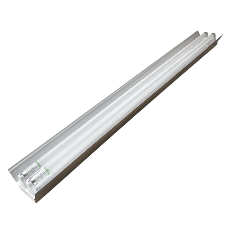 Apparecchio per lampade fluorescenti T8 doppio con coperchio piatto