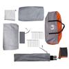 Dome Family Tent for 6 Persons Grey and Orange Waterproof