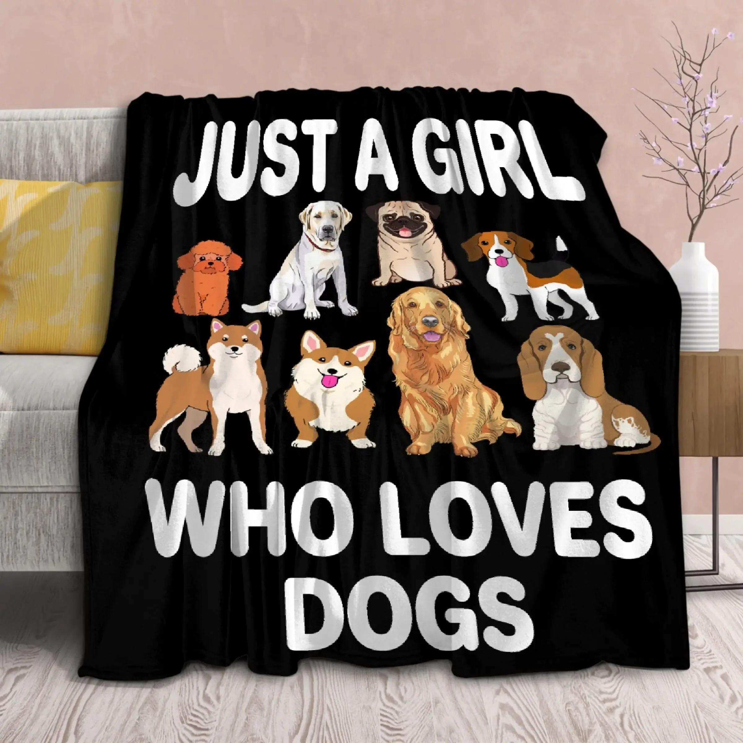 Dog Throw Blanket,Super-Soft Puppy Blanket for Dogs and Dog Lovers,flannel Dog Blanket Warm Plush Cozy Throw for Bed Couch Sofa 130x150cm