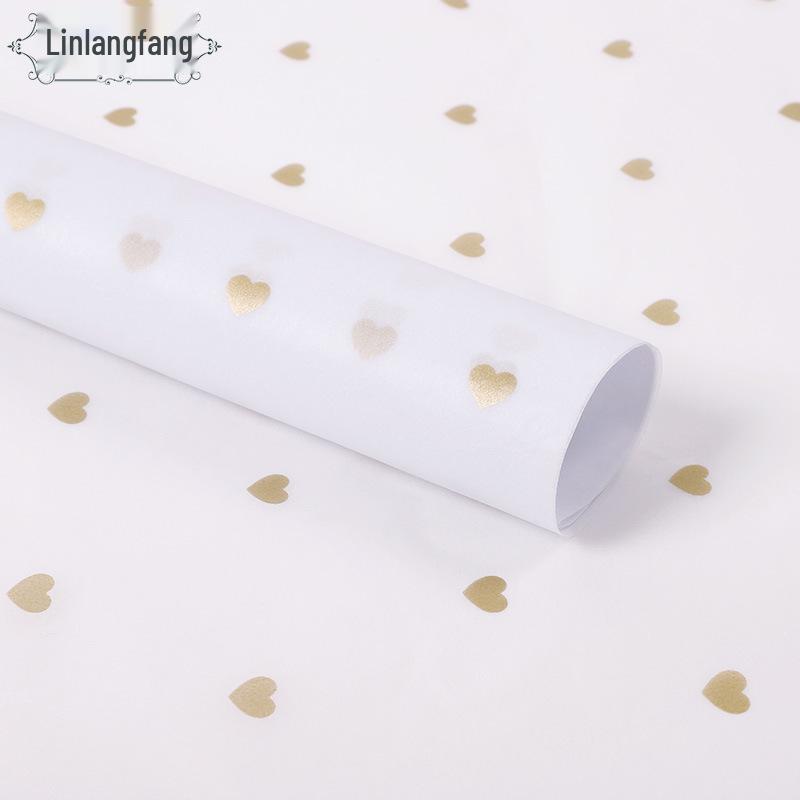 20g Broskyňový papier na balenie kvetov - 28 hárkov, Obdĺžnikový, Pastelové farby, Nevodeodolný