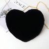 Fur Chain Plush Bag Cross-body Bag Peach Heart Heart Bag Valentine's Day Birthday Gift Bestie Handbag Purses and Handbags
