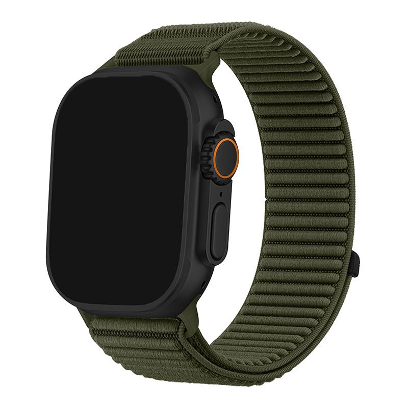 Nylon Braided Sport Strap For Apple Watch Band 49MM Bracelet for iWatch 10 9 8 7 6 5 4 SE Ultra 1 2 49mm 46 45 44 42 41 40 38mm