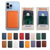 Leather Magsafe Wallet Strong Magnetic Card Holder For iPhone 17 16 15 14 13 Pro Max Samsung Macsafe Cardholder Accessories Case