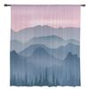 Mountain Silhouette Tulle Curtains For Living Room Bedroom Voile Sheer Curtain Window Home Decor Drapes