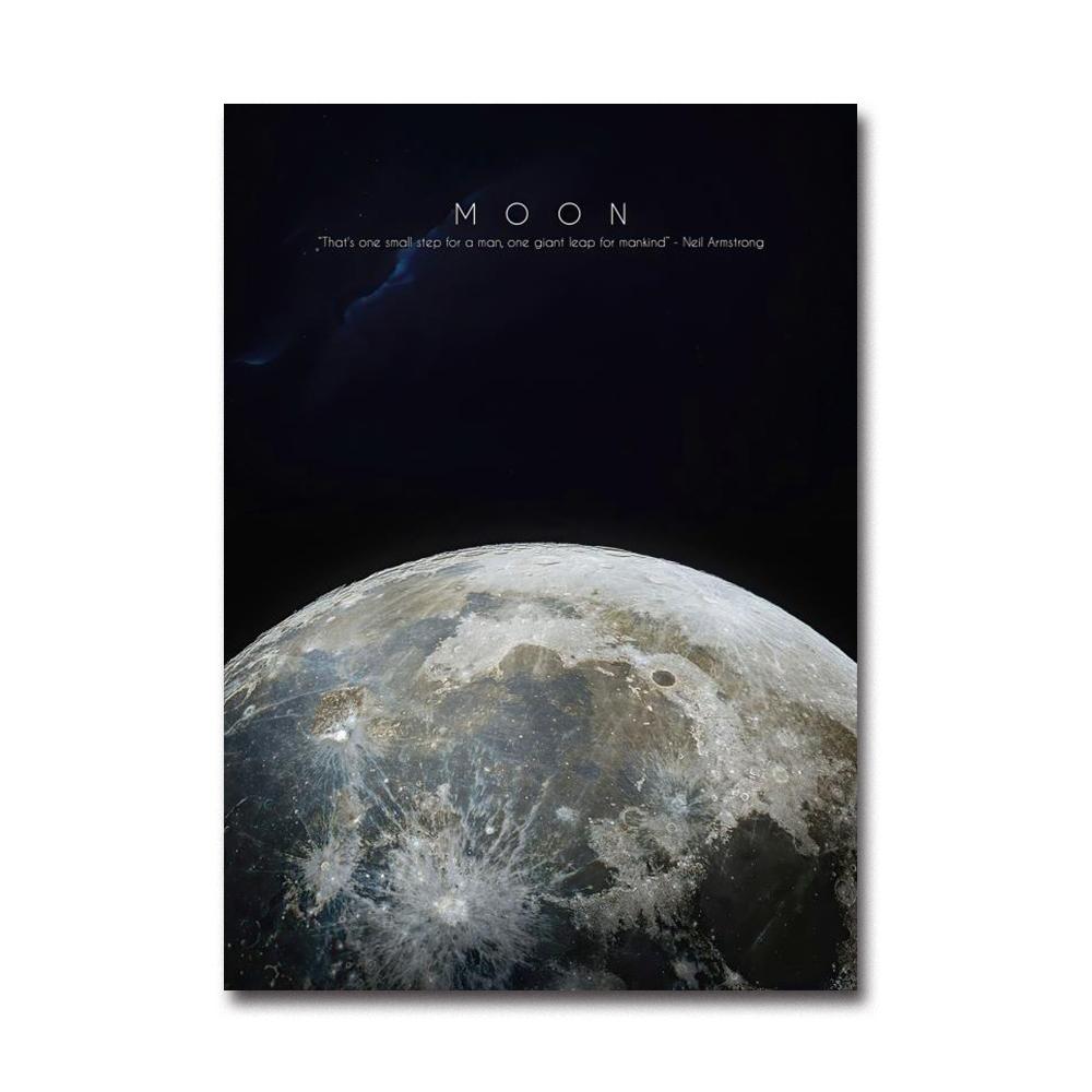 Solar System Planet Mercury Venus Earth Mars Jupiter Saturn Uranus Neptune Wall Poster Home Decor Canvas Painting Print Pictures