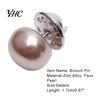 Fashion Brooch Women Faux Pearl Pin Shawl Collar Buckle Pins Clothes Clip Shirt Sweater Decor for Wedding Party