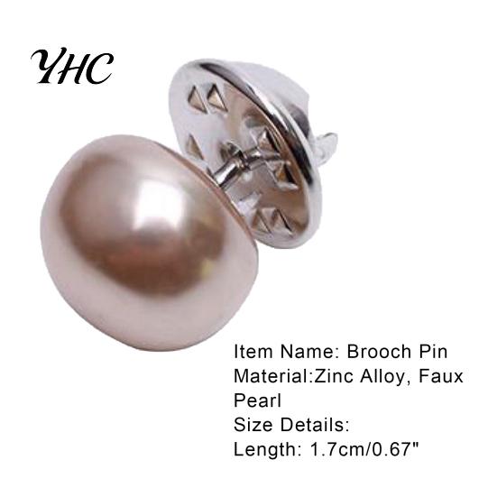 Fashion Brooch Women Faux Pearl Pin Shawl Collar Buckle Pins Clothes Clip Shirt Sweater Decor for Wedding Party