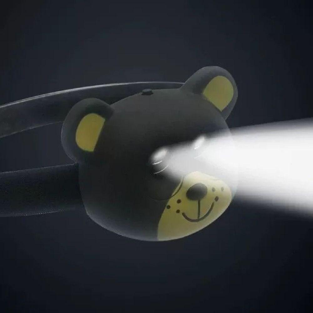 Kids Gift Cartoon Animal Headlamp Toy Brightest Lightweight Kids Headlight Elastic Cute Headband Light Fishing