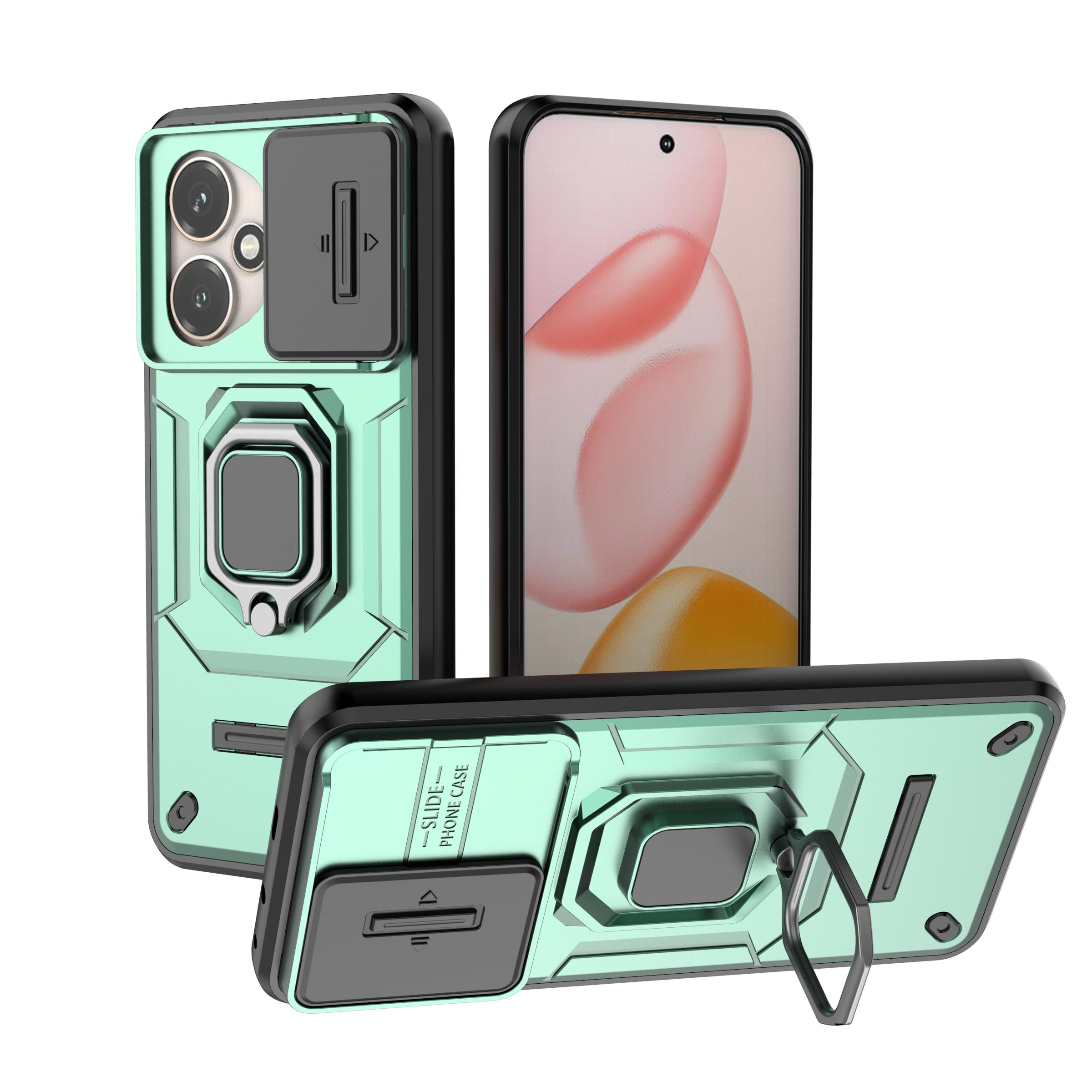 Coque Pour Honor 400 5G Protection Caméra Coulissante Armure Anti-Choc Coque de Téléphone Pour Honor400 5G Support Anneau Magnétique pour Voiture Couvercle Arrière For Honor 400