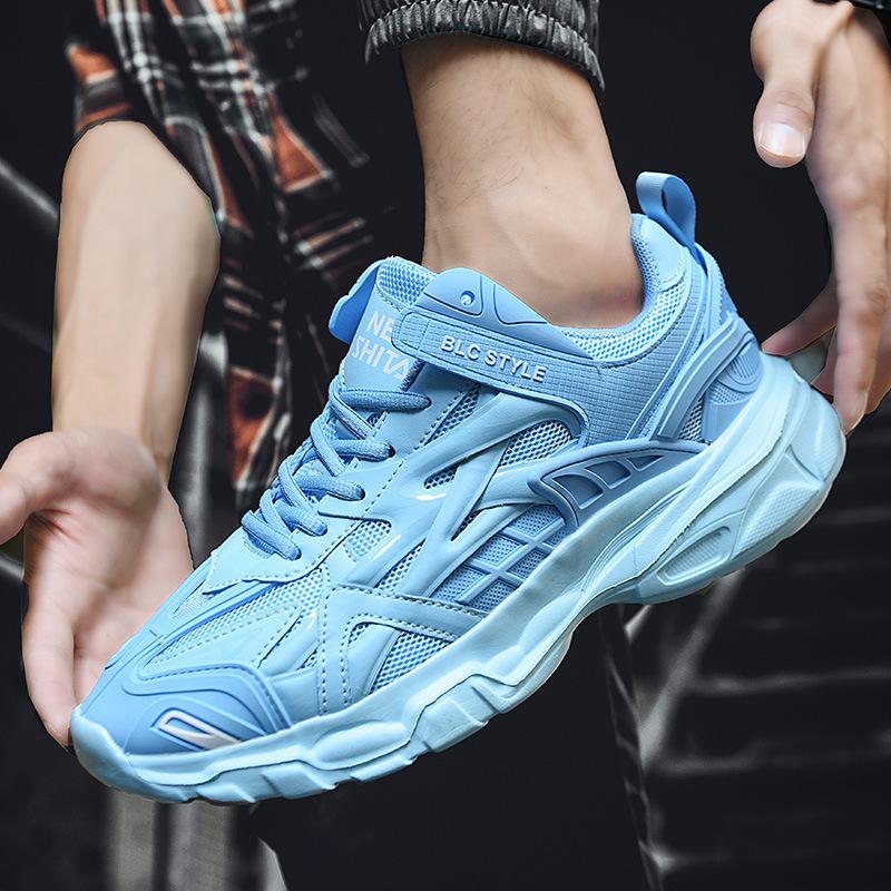 Autumn and summer stars with the same trendy brand couple retro dad shoes versatile student thick-soled heightening casual sports shoes
