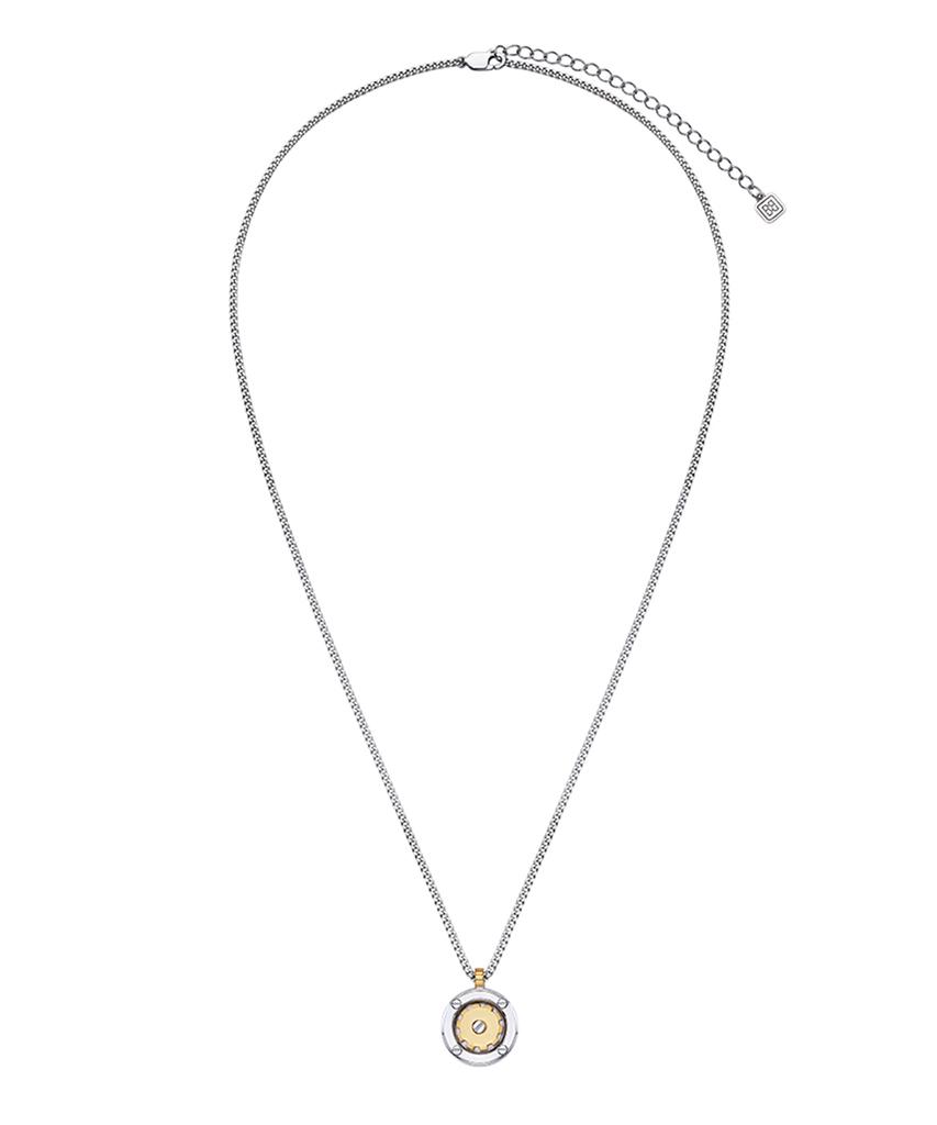Begins Time Cog Coin Necklace