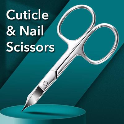 1Pcs Professional Stainless Steel Thick Toe Nail Scissors Cutter Clipper Manicure Pedicure Tool For Artifical Nails HMM