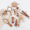Funny Simulation Wooden Cosmetics And Hairdressing Props Children Toy Set