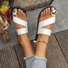 Women's Plus Size New Sandals Fashion Button Toe Slipper French Slipper with Niche Design