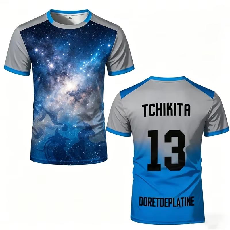 Summer Woman Unisex Style's 90 Minutes MM9 JUL Football T-shirt Outdoor Sports Quick-drying Fitness Training Jersey Short Sleeve Unisex Style