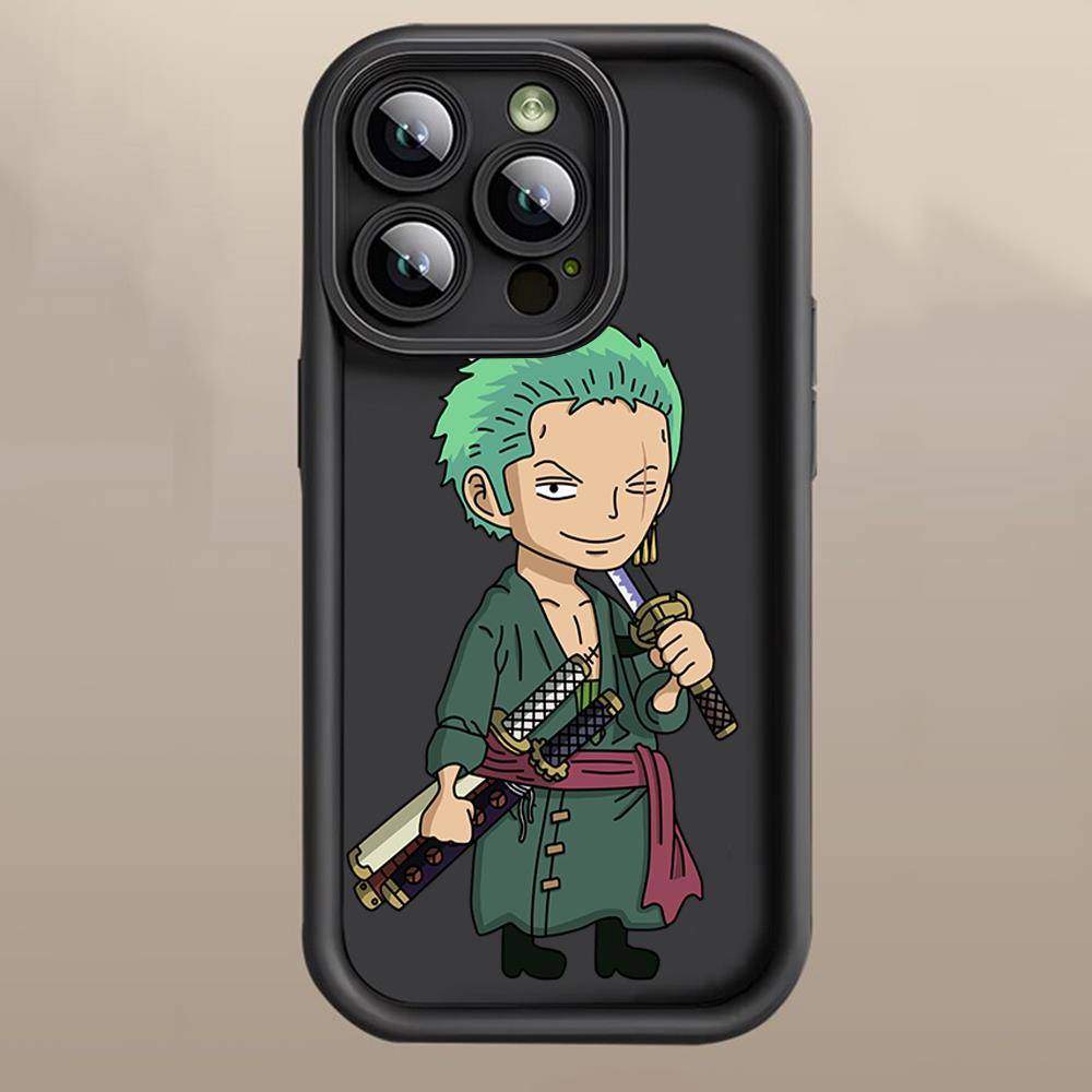 D-28 One Piece Zoro  Case for iPhone 15 14 13 12 8 Plus Samsung S24 S23 Ultra A04S A05S Huawei P40 P50 P60 Nova 11 Pro Max OPPO A17K Reno 10