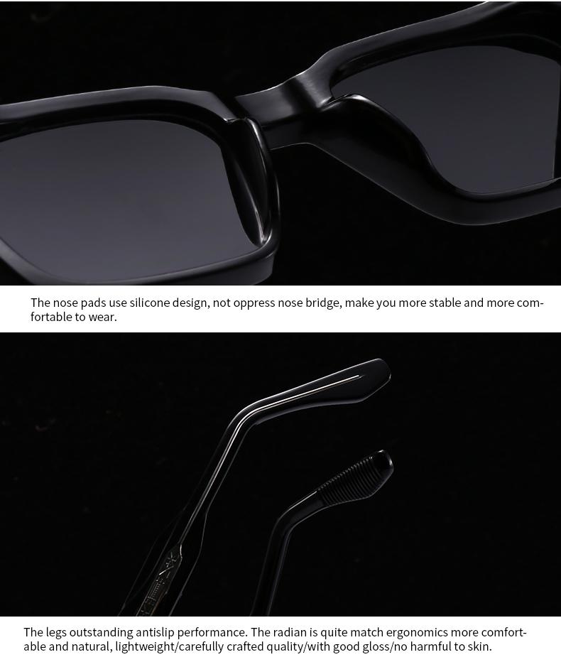 New European And American Fashion Catwalk Square Frame Butterfly Sunglasses Men'S Trendy Sunglasses Sunglasses  5102