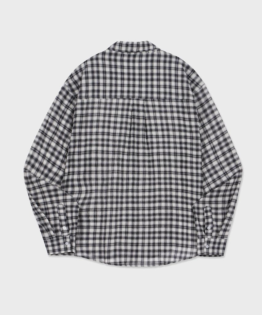 GLW Easy Overfit Check Shirt Black