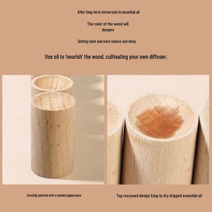 Difusor de Fragrância de Mesa de Madeira - Faia, Nogueira, Padauk Opções Disponíveis