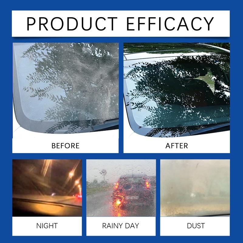 Rayhong 250ml Windshield Cleaning Fluid Automotive Glass Anti Drive Water Penetrating Decomposition Stubborn Oil Film Cleaner