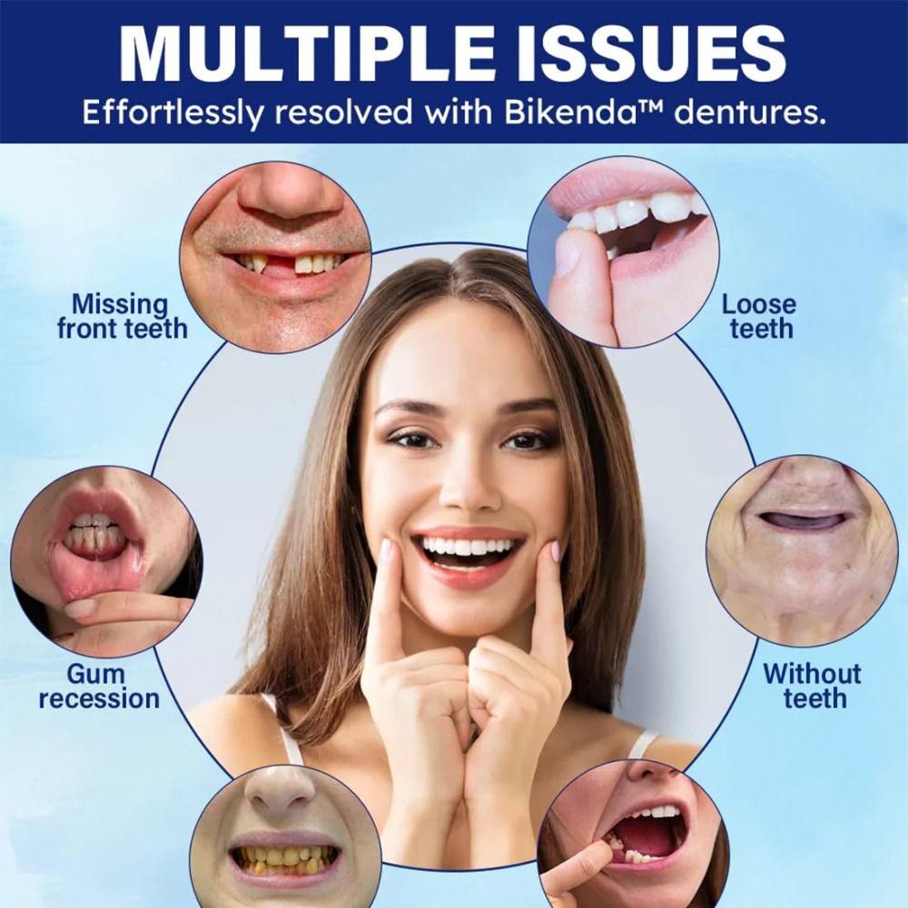 DIY Denture Liner Soft Denture Silicone Reline Kit Soft Instant Teeth  For Men And Women