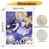 Disney Alice Wonderland Art Painting Set Home Wall Decor Handmade Gift with Rabbit Stars Clock Cards