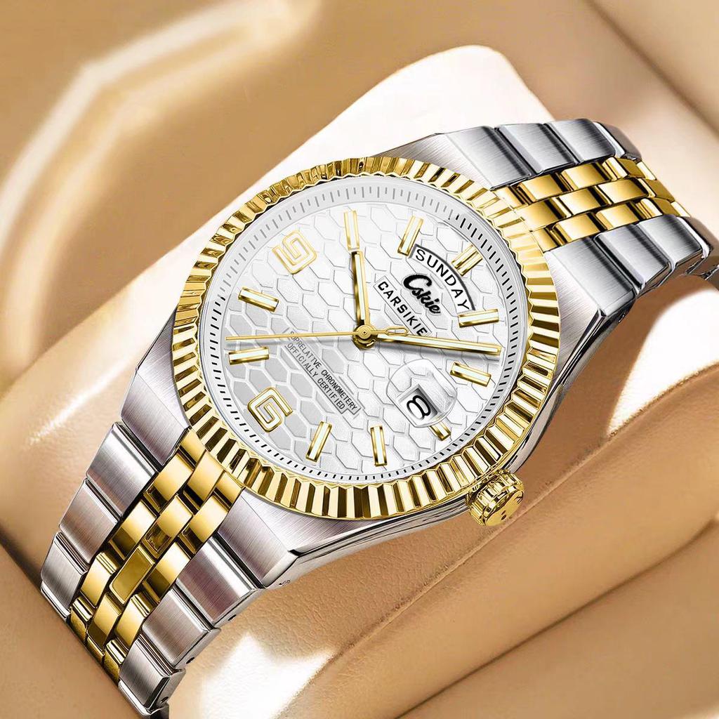 Sternenhimmel-Serie Herren Automatische Mechanische Uhr: Leuchtend, Wasserdicht, Schweizer Quarz für Tag und Nacht