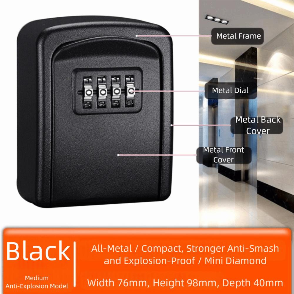 Password Security Code Secret Box 4 Digit Combination Key Safe Box Security Protection