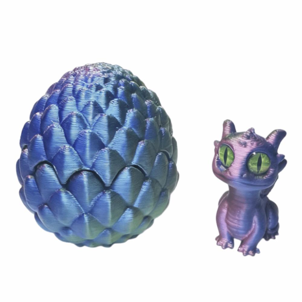 Creative 3D Printed Dragon Egg Mini Artistic Dragon Egg Statue Dragon Figure  Office Ornaments