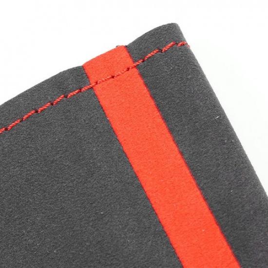 Red Strip Steering Wheel Suede Leather Cover For Toyota FJ Cruiser 2007-