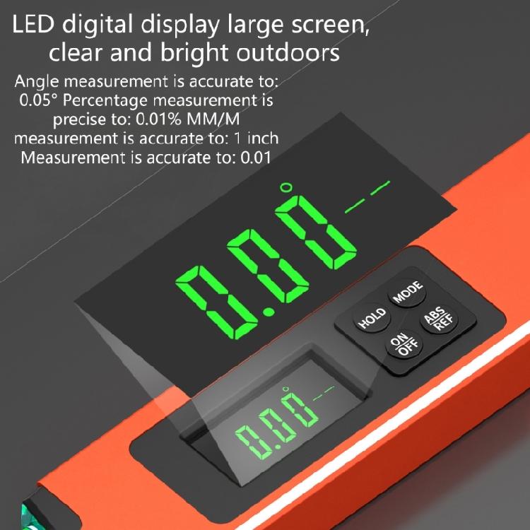 Aluminum Digital Level LED Screen for Clear Reading Lighted Bubble Magnetic Torpedoes Level for Woodworking