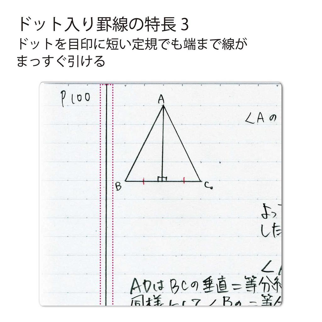 Kokuyo Campus B5 Dotted for Print Adhesive Notebook, Nobi, A-Ruled, 5-Color Pack, No-3HATX5,