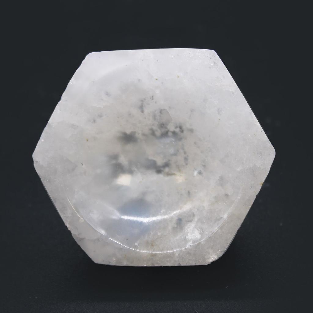 Selenite Bowl Hexagon, 6 Cm