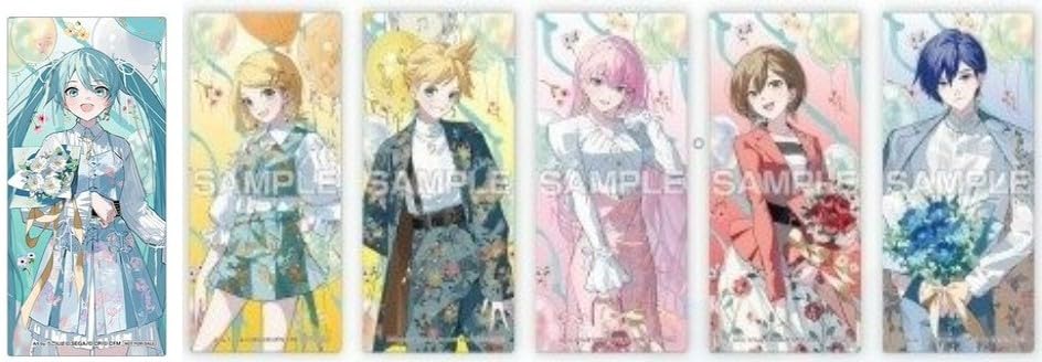 Clear Bookmark Set of 26 Project Sekai ProSeka 4th Anniversary Thanksgiving Commemorative Animate Fair Limited Edition Bonus Merchandise