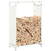 Firewood Rack White 60x28x90 cm Cold Rolled Steel