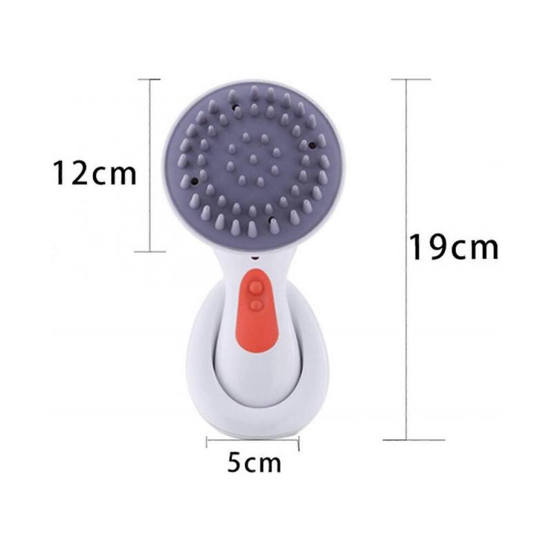 Head Massager, Waterproof, Rechargeable, Portable Handheld Mini Hairbrush, Small Round Comb