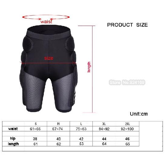 HZYEYO Breathable Motocross Knee Protector Motorcycle Armor Shorts Skating Extreme Sport Protective Gear Hip Pad Pants P-01