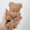 3D Bärenumarmung Liebe Silikon Kerzenform DIY Rosenbär Kerzenherstellung Zubehör Handgemachte Seife Gips Harzform Hochzeitsdeko Geschenke