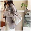 Women's 2025 Korean Style Color Block Tote Bag with Wide Strap: New Large Capacity Casual Shoulder Handbag
