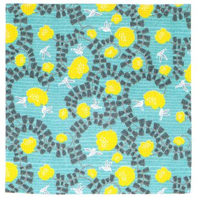 Musubi Furoshiki Aqua Drop 100cm (Wrapping Cloth) Water-Repellent (Hummingbird Green)