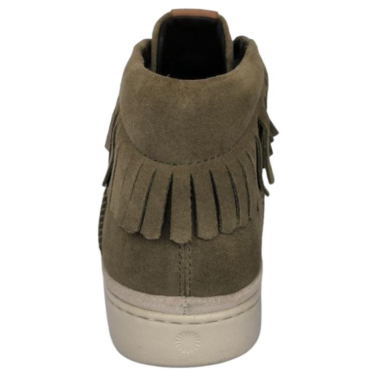 UGG Cali Leather Versatile Round Toe High Top Sneakers Men Sneakers Light-Green 1020137-ALP