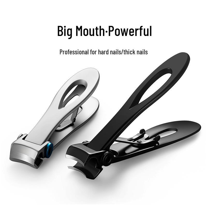 Anti-Splash Stainless Steel Large Nail Clipper Set for Thick Toenails