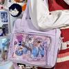New Girls Harajuku Kawaii Ulzzang Itabag Simple High Quality Shoulder Bag With Display Plate Crossbody Bags Preppy Style Ita Bag